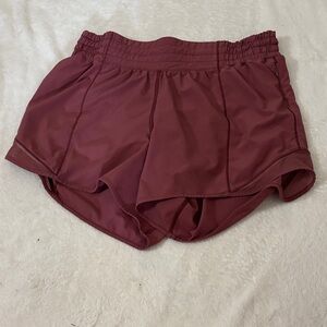 lululemon athletica track that Maroon Shorts 6 TALL